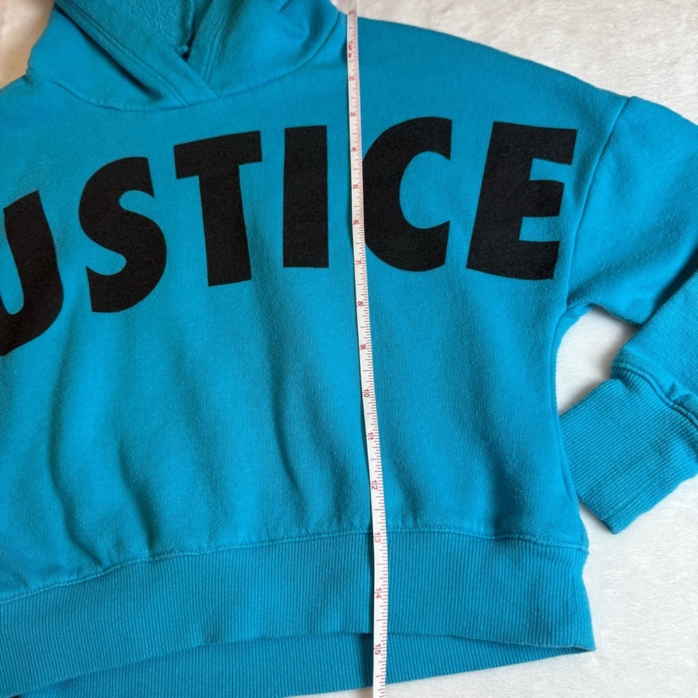 Justice Teal Fleece Hoodie - Picture 4 of 9